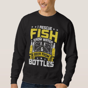 Ich rette Fische von Wasserbier von Flaschengängen Sweatshirt
