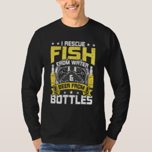 Ich rette Fische von Wasserbier von Flaschengängen T-Shirt