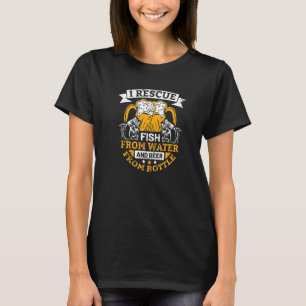 Ich rette Fische vor Wasserfischer-Angeln T-Shirt
