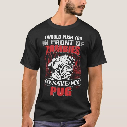 Ich rette meinen Mops T-Shirt (Vorderseite)