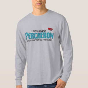 Ich rettete ein Percheron (weibliches Pferd) T-Shirt