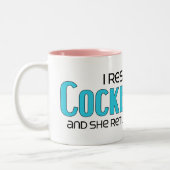 Ich rettete eine Cockeranian (weibliche) Zweifarbige Tasse (Links)