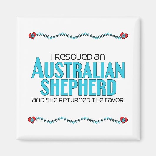 Ich rettete einen australischen Schäferhund (weibl Magnet (Vorne)