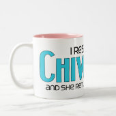 Ich rettete einen Chiweenie (weiblichen) Zweifarbige Tasse (Links)