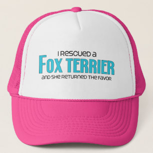 Ich rettete einen Foxterrier (weiblichen Hund) Truckerkappe