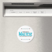 Ich rettete einen Malteser (Männerhund) Magnet (In Situ (Geschirrspüler))