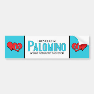 Ich rettete einen Palomino (männliches Pferd) Autoaufkleber