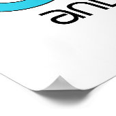 Ich rettete einen Shiba Inu (Weiblicher Hund) Poster (Ecke)