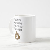Ich Rettete meine Kack, wenn ich auf der Uhr bin Kaffeetasse (Vorderseite Links)