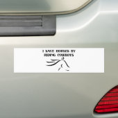 Ich Rettete Pferde durch Cowboys Autoaufkleber (Auf Auto)