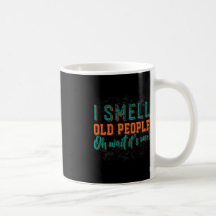 Ich rieche alte Leute, weil ich alte Leute müde bi Kaffeetasse