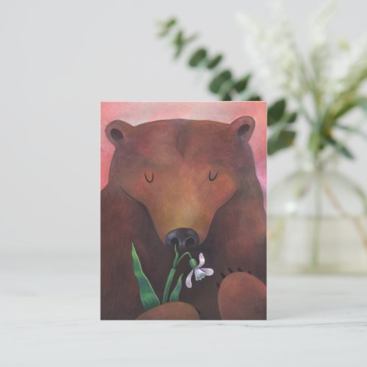 Ich rieche Frühling Feiertagspostkarte (Stehend Vorderseite)