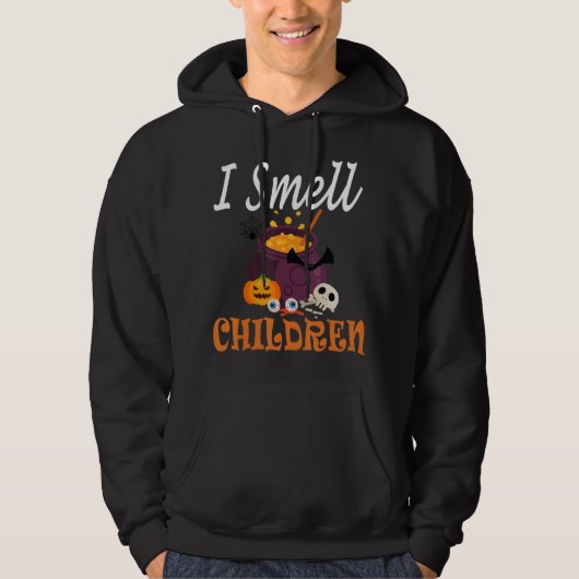 Ich rieche Kinder für und Beängstigendes Halloween Hoodie (Vorderseite)