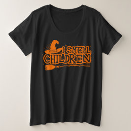 Ich rieche Kinder, Halloween-Frauen Große Größe T-Shirt