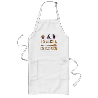 Ich rieche Kinder Lustiges Lunch Lady Halloween-Sh Lange Schürze