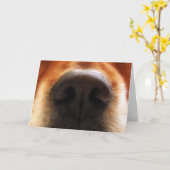 Ich rieche Kuchen, Hundeschlitten, Geburtstagskart Karte (Gelbe Blume)