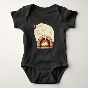 Ich rieche Liebe & Brot Baby Strampler