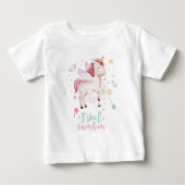 Ich rieche Regenbogen Fairytale Unicorn Girl Baby T-shirt (Vorderseite)