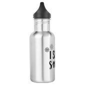 Ich rieche Schnee Edelstahlflasche (Links)