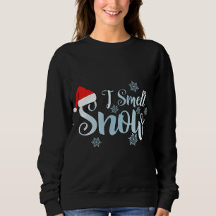 Ich rieche Schnee, niedliche Schneeflocken schneeb Sweatshirt