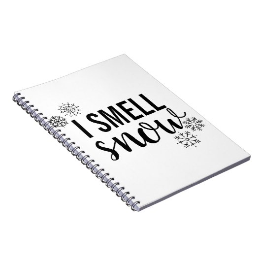 Ich rieche Schnee Notizblock (Rechte Seite)