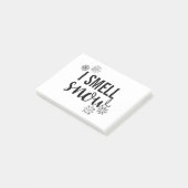 Ich rieche Schnee Post-it Klebezettel (angewinkelt)