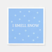 Ich rieche Schnee Serviette (Vorderseite)