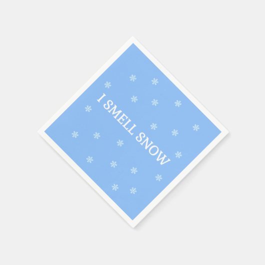 Ich rieche Schnee Serviette (Ecke)