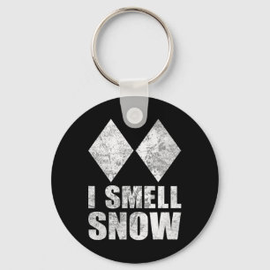 Ich rieche Schnee Ski Freestyle Schwierigkeit Diam Schlüsselanhänger