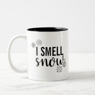 Ich rieche Schnee Zweifarbige Tasse