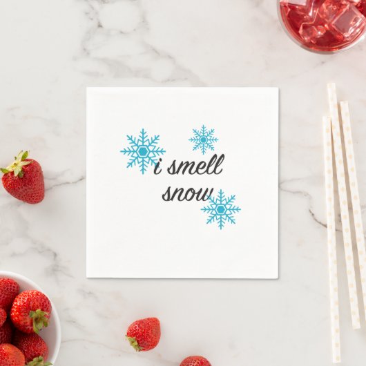 Ich rieche Schneeflocke Serviette (Beispiel)