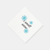 Ich rieche Schneeflocke Serviette (Ecke)