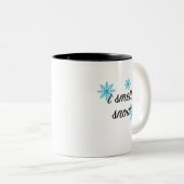 Ich rieche Schneeflocken Tasse (VorderseiteRechts)