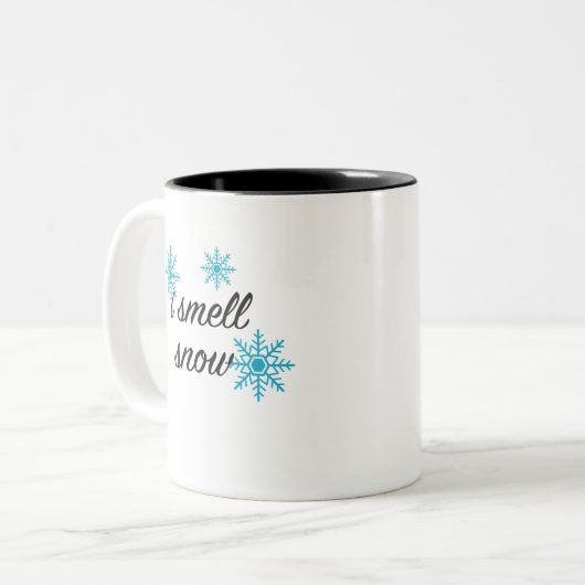 Ich rieche Schneeflocken Tasse (Vorderseite Links)