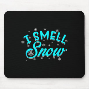 Ich rieche Schneewinterski Snowboarden Mousepad