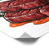 Ich rieche wie Rindfleisch Funny Meme Steak Fleisc Poster (Ecke)