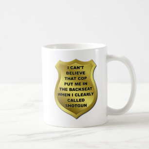 Ich rief Shotgun Lustiger Becher Kaffeetasse