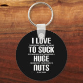 Ich riege Nuts Fun Fantasy Football Loser Schlüsselanhänger (Vorderseite)