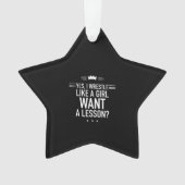 Ich ringen wie ein lustiges Mädchen Ornament (Vorderseite)