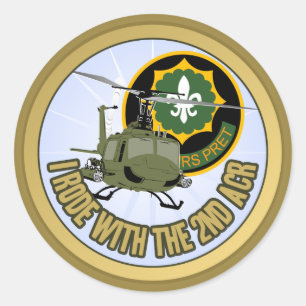 Ich ritt mit dem 2. ACR Runder Aufkleber