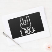 Ich Rock! Rechteckiger Aufkleber (Umschlag)