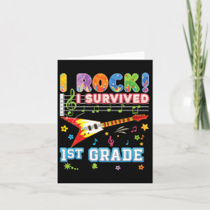 Ich Rock überlebte 1. Klasse Graduate letzten Tag Karte