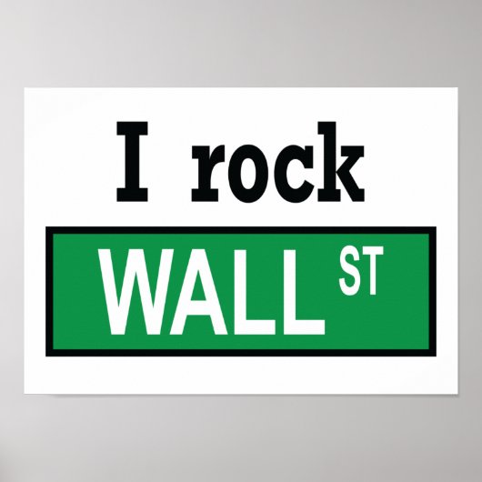 Ich rock Wall Street - Poster (Vorne)