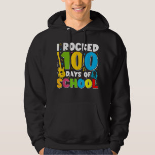 Ich rockte 100 Tage Schul-Gitarrismusik Hoodie