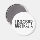 Ich rockte Australien Magnet (Vorderseite/Rückseite)
