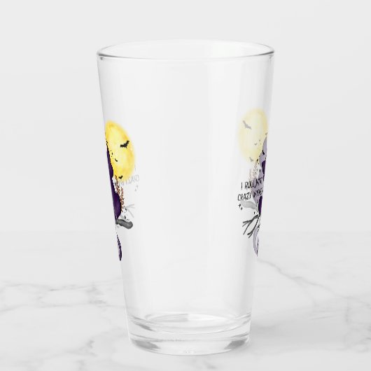Ich Roll mit verrückten Hexen - Schwarze Katze & V Glas (Rechts)