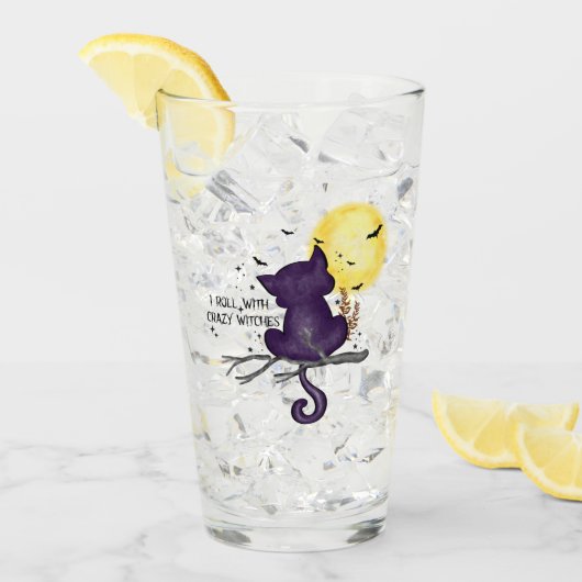 Ich Roll mit verrückten Hexen - Schwarze Katze & V Glas (Vorderseite Ice)