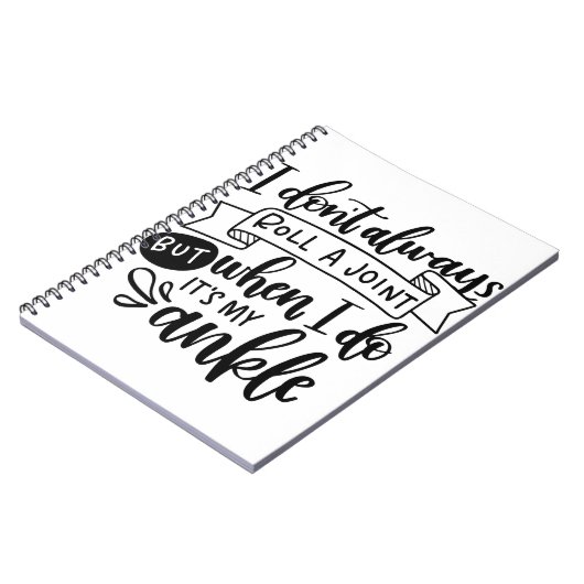 Ich Roll nicht immer ein Joint Notizblock (Linke Seite)