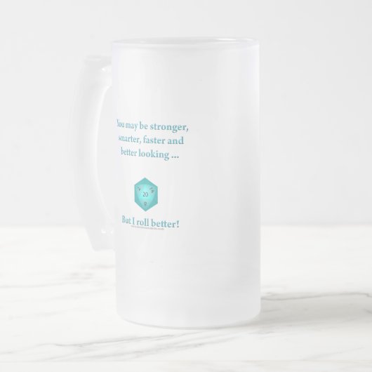 Ich rolle besser mattglas bierglas (Vorderseite Links)