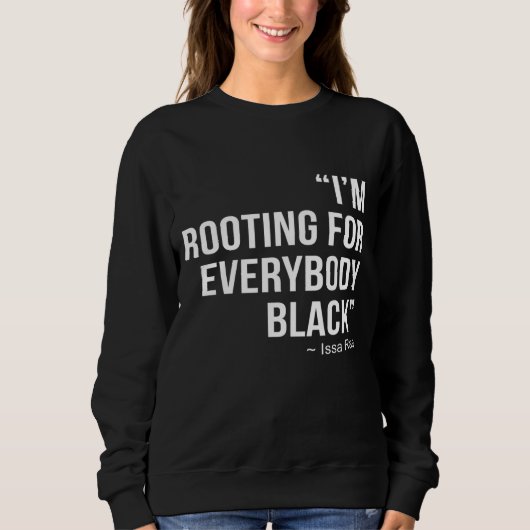 ICH ROOTIERE FÜR JEDEN SCHWARZEN BLM-Power Sweatshirt (Vorderseite)
